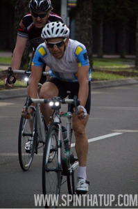 The author (following) on a SOP group ride